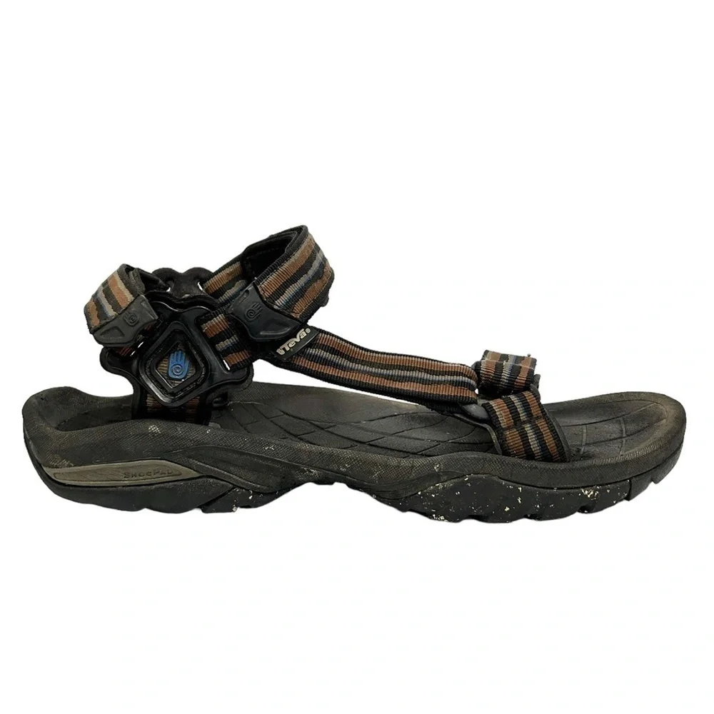 Teva Men’s Terra Fi 5 Universal Hiking Sandal Black & Brown, Size 13